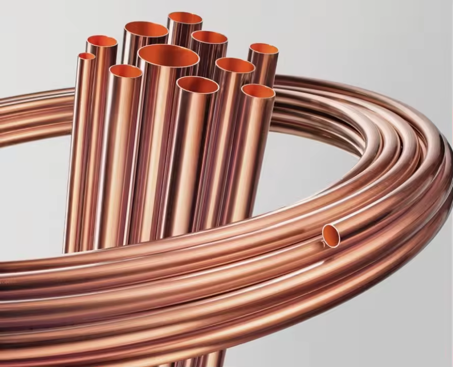 Flat copper tubes for natural gas and LPG